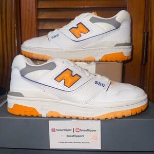 Size 8 - New Balance 550 Lakers Pack - Vibrant Orange